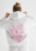 Heather Cloud Hawaii Hibiscus Hoodie