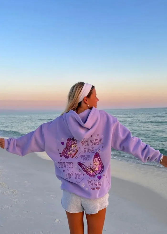 To Live for Hope Hoodie Lilac