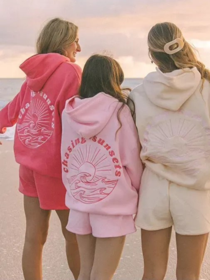 Pink Palm Puff Pajs