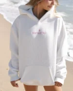 Classic Puff Hoodie with Pink Opal
