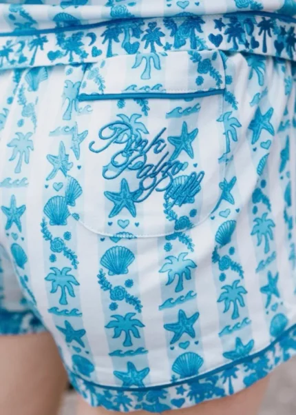 Pink Palm Pajamas with Seabreeze