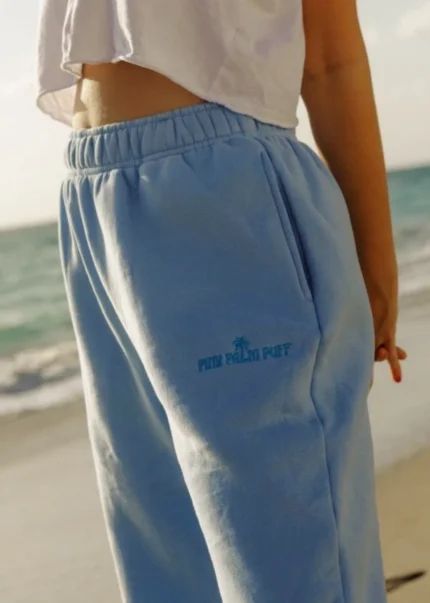 Puff Sweatpants with Blue