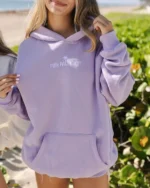 Classic Puff Hoodie with Orchid