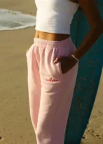 Puff Sweatpants with Pink