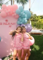 Pink Palm Pajamas with Blush Bay