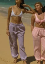 Puff Sweatpants with Lilac