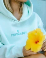 Classic Puff Hoodie With Mint Breeze